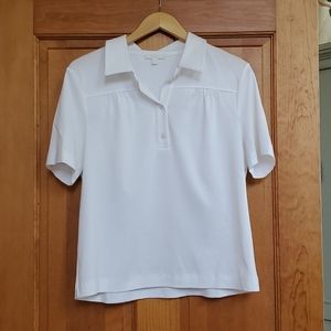 COS white polo shirt